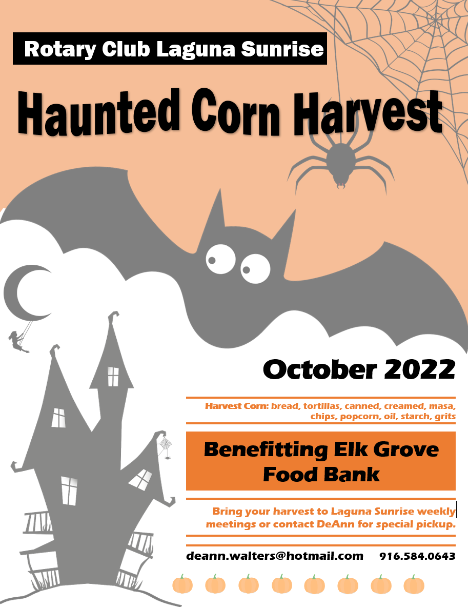 Laguna Sunrise Rotarians support the Elk Grove Food Bank Rotary Club